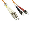 KENTEK Fiber Optic Cable LC to ST LC/ST OM1 Multi-Mode Duplex 62.5/125 2.0mm OD Standard Zipcore Patch Cord