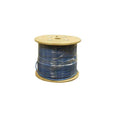 Kentek 1000 Feet FT CAT6A UTP Solid Bulk Cable 24 AWG Bare Copper Wire Conductor 600 MHz 10G 10Gbps Category 6a Unshielded Twisted Pair PVC Jacket Ethernet RJ45 Network Internet Cord Blue