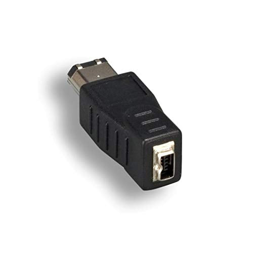 KENTEK 6 Pin Male 4 Pin Female IEEE-1394A IEEE1394 Firewire iLINK DV Adapter Converter Coupler M/F 400 Mbps for PC MAC Black - Image 2