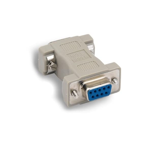 KENTEK DB9 9 Pin Female to Female F/F Serial/at Null Modem Adapter Changer Coupler RS-232 Crossover Molded DTE DCE Data Transfer - Image 2