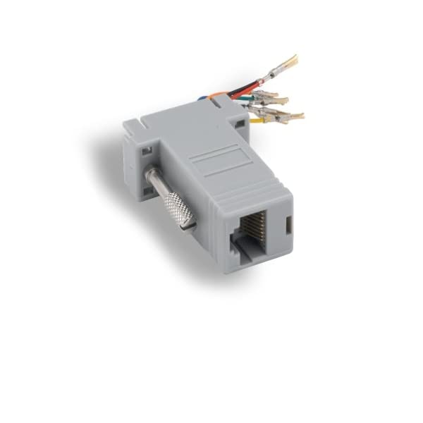KENTEK D-Sub Modular Adapter DB9 Female to RJ45 RJ-45 Female F/F Serial Jack Plug Console Networking Ethernet Cat5E Cat6 - Image 2