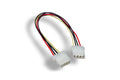 KENTEK 12 Inch 12" 4 Pin Molex 5.25 Female to 4 Pin Molex 5.25 Female F/F IDE DC Internal Computer PC Power Cable Adapter Cord