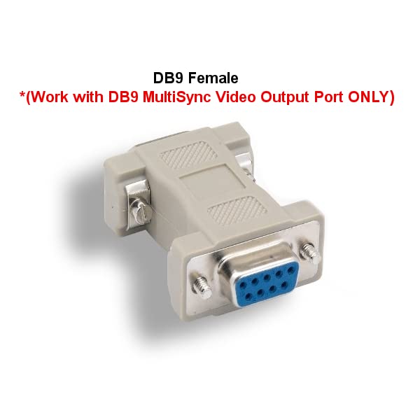 KENTEK DB9 9 Pin to HD15 VGA 15 Pin Video Adapter Changer Coupler for Multi-Sync Molded RS-232 - Image 3