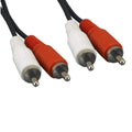 KENTEK RCA RW Red White Male to Male M/M Cable Cord for Stereo Audio for PC Auto Monitor Sound System