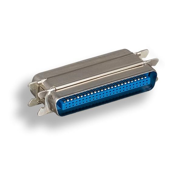 KENTEK CN50 50 Pin Male to Male M/M SCSI Centronics Mini Adapter Changer Coupler