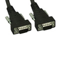 Kentek Plenum Rated CMP Super VGA SVGA HD15 15 Pin Male to Male M/M Video Cable Cord 3 Mini-Coax Triple Shielded Molded Black