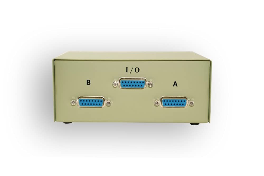 Kentek DB15 2 Way Manual Data Switch Box 15 Pin I/O AB Female Port for PC Game Joystick MAC Monitors MIDI Devices Peripherals - Image 2