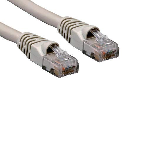 Kentek CAT6 UTP Crossover Patch Cable 24 AWG 550 MHz Category 6 Unshielded Twisted Pair Cross-Over Snagless Molded Boot Ethernet RJ45 Network Cord PC Mac Hub Gray