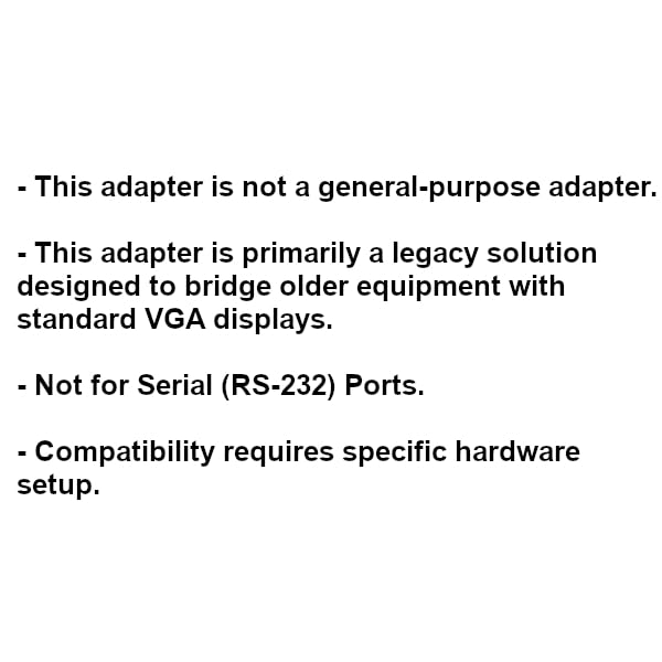 KENTEK DB9 9 Pin to HD15 VGA 15 Pin Video Adapter Changer Coupler for Multi-Sync Molded RS-232 - Image 7