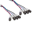 Kentek Premium 4 BNC RGBS Male to Male M/M Component 4-Channel Digital Video Cable 75ohm Mini Coaxial High Resolution CCTV HDTV
