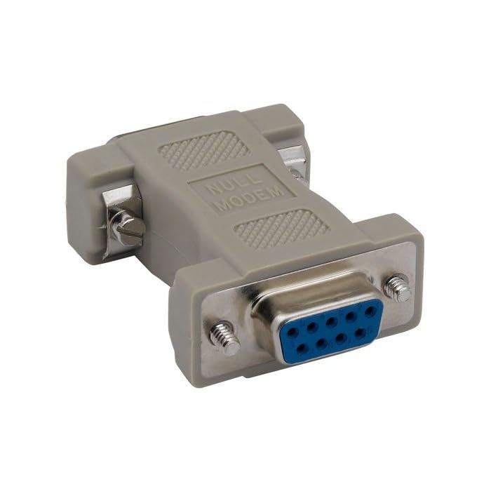 KENTEK DB9 9 Pin Male to Female M/F Serial/at Null Modem Adapter Changer Coupler RS-232 Crossover Molded DTE DCE Data Transfer - Image 2