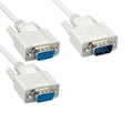 KENTEK 8" Inch VGA HD15 Male to VGA HD15 Female x 2 Splitter Y Cable Cord 28 AWG Extension Extender Pigtail Adapter Dual Monitors Display Gray