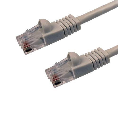 Kentek CAT6 UTP Patch Cable 24 AWG 550 MHz Category 6 Unshielded Twisted Pair Short Body Connector Snagless Molded Boot Ethernet RJ45 Network Internet Cord Gray