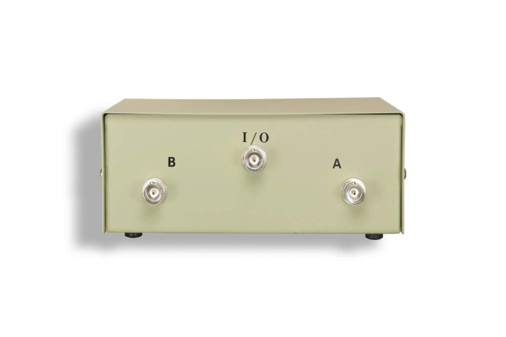 Kentek BNC 2 Way Manual Data Switch Box Female I/O AB Port for Coaxial BNC Interface Video Display Monitors