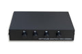 Kentek RJ45 4 Way Manual Data Switch Box Push Button Style Network I/O ABCD Female Port Phone Internet CAT5 CAT6 Devices