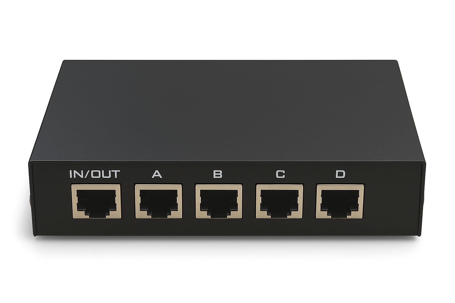 Kentek RJ45 4 Way Manual Data Switch Box Push Button Style Network I/O ABCD Female Port Phone Internet CAT5 CAT6 Devices - Image 2
