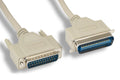 KENTEK IEEE-1284 DB25 to CN36 Parallel Serial Printer Data Cable Cord 28 AWG Bi-Directional 25 to 36 Pin Molded Male to Male M/M Centronics 18PR Port for LPT Legacy PC Mac Linux