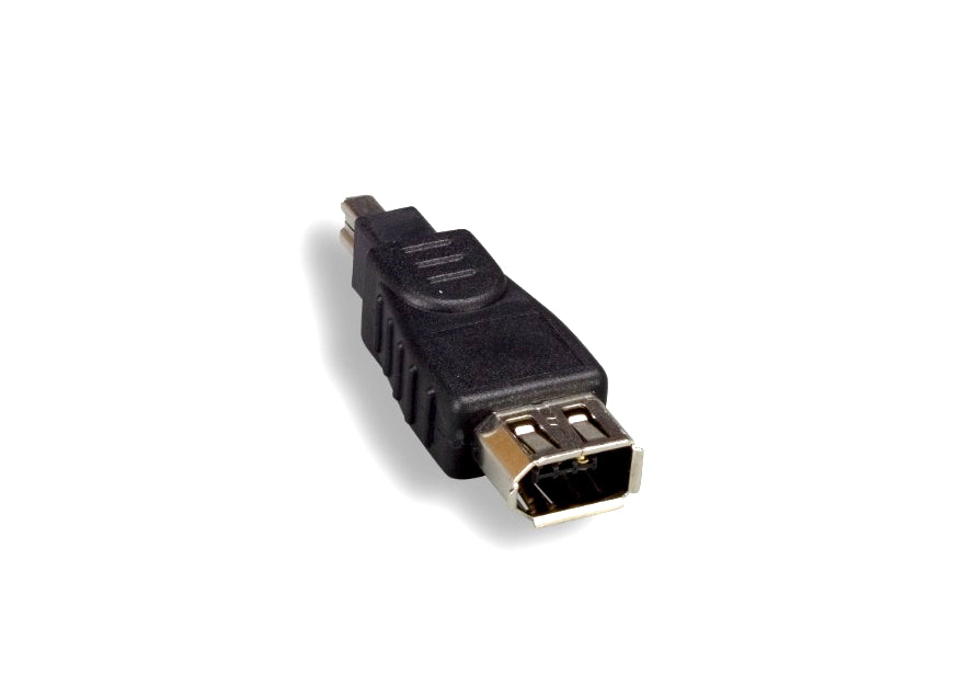 Kentek 4 Pin Male 6 Pin Female IEEE-1394A IEEE1394 Firewire iLINK DV Adapter Converter Coupler M/F 400 Mbps for PC MAC Black