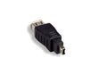 Kentek 4 Pin Male 6 Pin Female IEEE-1394A IEEE1394 Firewire iLINK DV Adapter Converter Coupler M/F 400 Mbps for PC MAC Black