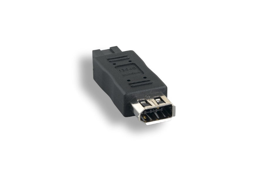 Kentek 9 Pin Male 6 Pin Female IEEE-1394A 1394b IEEE1394 Firewire iLINK DV Adapter Converter Coupler M/F 800/400 Mbps for PC MAC Black