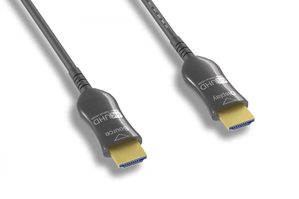 Kentek 4K HDMI 2.0 CL3 Rated Hybrid Active Optical Fiber Cable ��� HDMI Male to Male