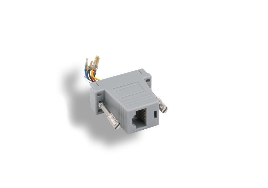 KENTEK D-Sub Modular Adapter DB15 Female to RJ45 RJ-45 Female F/F Serial Jack Plug Console Networking Ethernet Cat5E Cat6