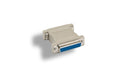 KENTEK DB25 25 Pin Female to Female F/F Parallel Serial Printer Port Adapter Changer Coupler RS-232 Straight Through Molded