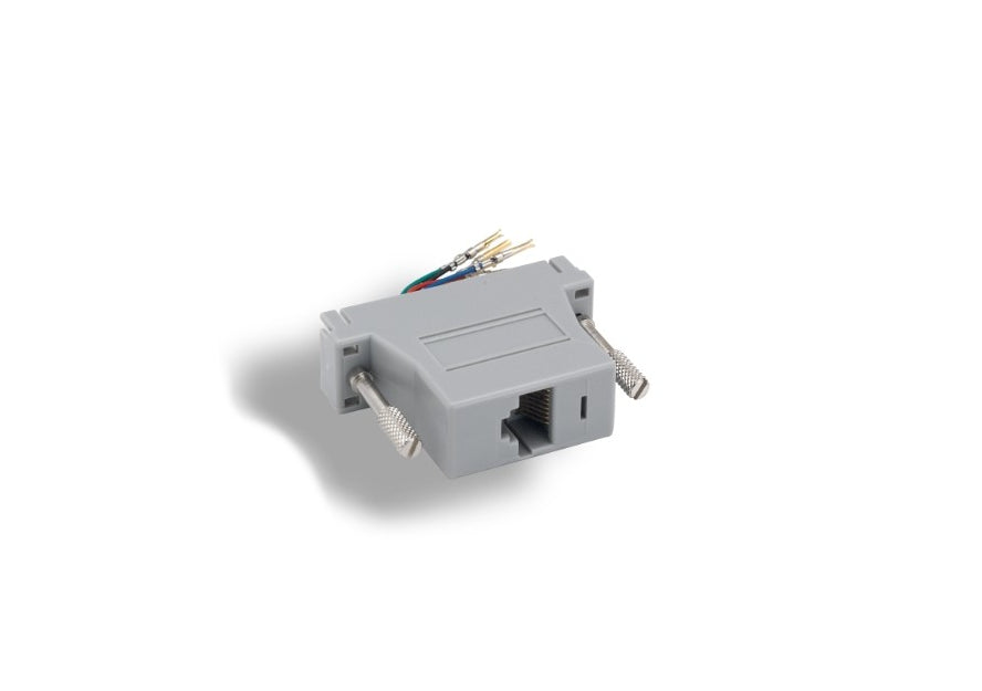 KENTEK D-Sub Modular Adapter DB25 Female to RJ45 RJ-45 Female F/F Serial Jack Plug Console Networking Ethernet Cat5E Cat6
