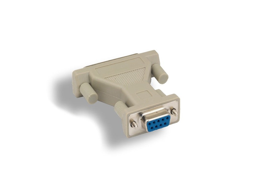 KENTEK DB9 DB25 Female to Female F/F Serial at Modem Adapter Changer Coupler RS-232 Molded Peripheral Printer