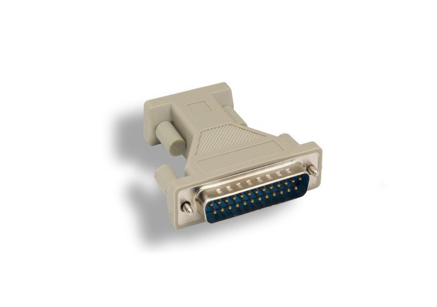 KENTEK DB25 Male to DB9 Female, Male to Female M/F Serial at Modem Adapter Changer Coupler RS-232 Molded Peripheral Printer