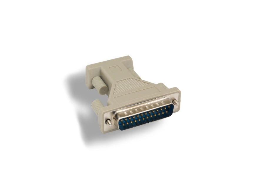 KENTEK DB9 DB25 Male to Male M/M Serial at Modem Adapter Changer Coupler RS-232 Molded Peripheral Printer