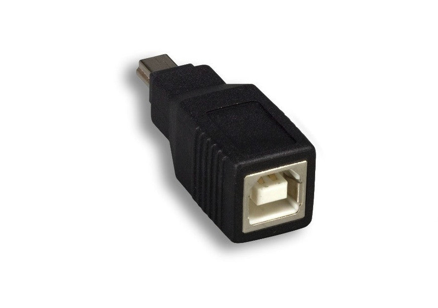 Kentek USB 2.0 Mini B 5 Pin Male to Type B Female F/M Converter Connector Changer Adapter Coupler for Digital Camera Cell Phone PDA PC