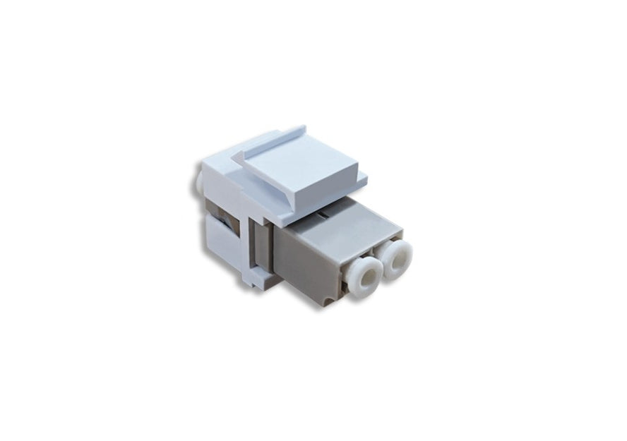 Kentek Fiber Optic LC Duplex Keystone Modular Jack Adapter Coupler Multimode