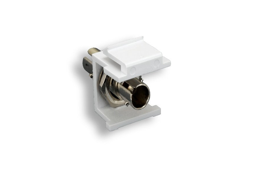 Kentek Fiber Optic ST Simplex Keystone Modular Jack Adapter Coupler Multimode