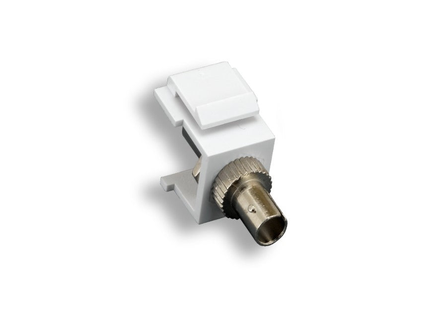 Kentek Fiber Optic ST Simplex Keystone Modular Jack Adapter Coupler Multimode