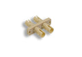 Kentek Fiber Optic Adapter ST to ST ST/ST Duplex Flange Mount Feedthrough Coupler Multimode