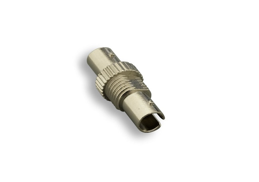 Kentek Fiber Optic Adapter ST to ST ST/ST Simplex Flange Mount Feedthrough Coupler Multimode Metal Body
