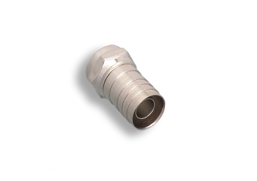 Kentek F-Type Crimp Style Male Adapter Connector for Coax Coaxial RG59 RG6