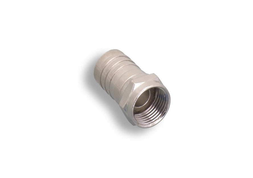 Kentek F-Type Crimp Style Male Adapter Connector for Coax Coaxial RG59 RG6