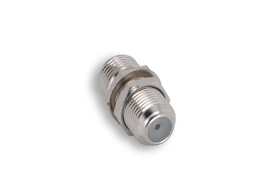 Kentek F-Type Chassis Mount Type Female to Female F/F Adapter Connector for Coax Coaxial RG59 RG6 with Nut and Washer