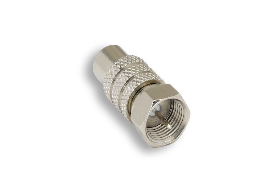 Kentek F-Type Coax Coaxial Male to RCA Female M/F Adapter Connector Plug Jack