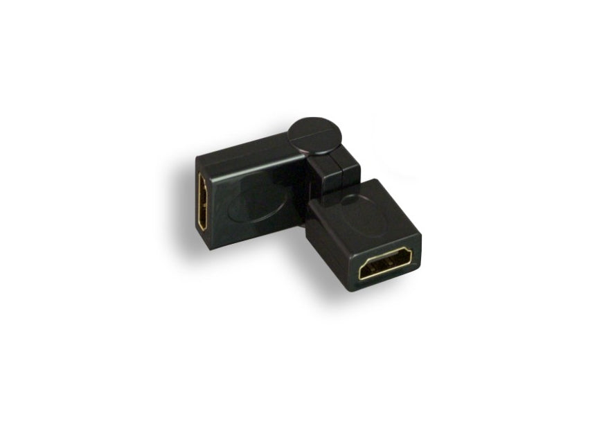 Kentek HDMI Female to Female F/F Coupler Swiveling Type Adapter Connector Changer Extender 360 Degree 360��