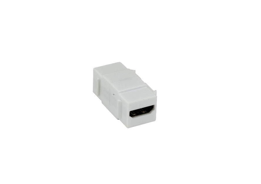 Kentek HDMI Keystone Jack Female to Female F/F Coupler Adapter Connector for Wall Plate White