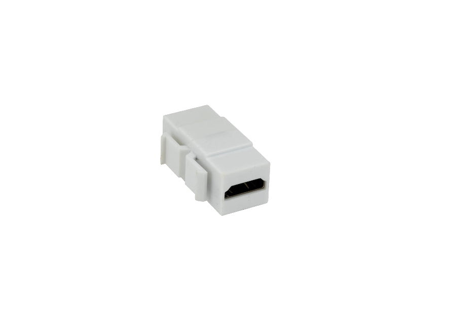 Kentek HDMI Keystone Jack Female to Female F/F Coupler Adapter Connector for Wall Plate White