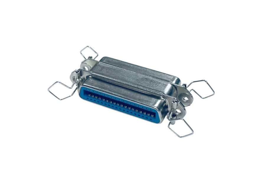 KENTEK Mini CN36 36 Pin Female to Female F/F Centronic Parallel Printer IEEE 1284 Mini Adapter Changer Coupler SCSI