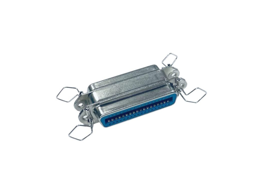 KENTEK Mini CN36 36 Pin Female to Female F/F Centronic Parallel Printer IEEE 1284 Mini Adapter Changer Coupler SCSI