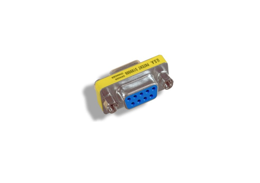KENTEK Mini DB9 9 Pin Female to Female F/F Serial/at Modem Mini Adapter Changer Coupler RS-232 Straight Through Peripheral