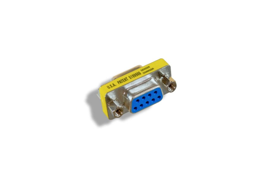 KENTEK Mini DB9 9 Pin Female to Female F/F Serial/at Modem Mini Adapter Changer Coupler RS-232 Straight Through Peripheral