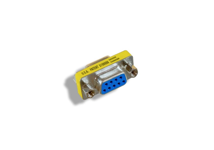 KENTEK Mini DB9 9 Pin Male to Female M/F Serial/at Modem Mini Adapter Changer Coupler RS-232 Straight Through Peripheral