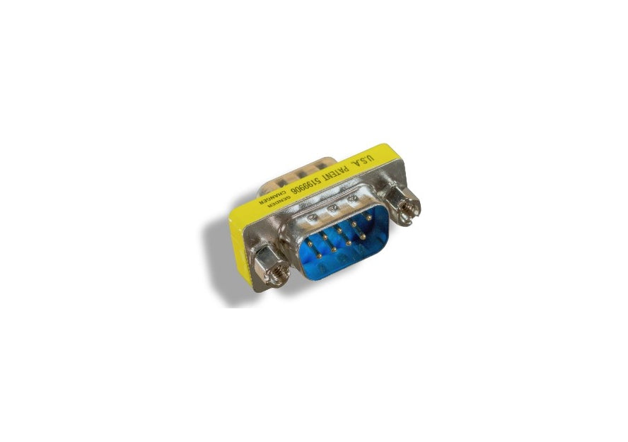KENTEK Mini DB9 9 Pin Male to Female M/F Serial/at Modem Mini Adapter Changer Coupler RS-232 Straight Through Peripheral